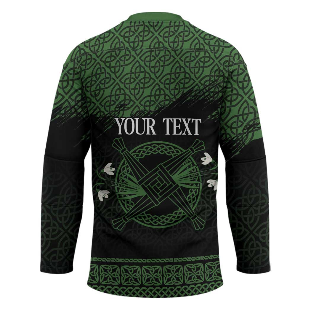 Personalized Imbolc Blessed Celtic Knot Hockey Jersey Brigids Cross Symbol - Wonder Print Shop