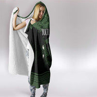 Personalized Imbolc Blessed Celtic Knot Hooded Blanket Brigids Cross Symbol - Wonder Print Shop
