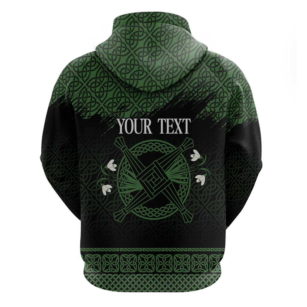Personalized Imbolc Blessed Celtic Knot Hoodie Brigids Cross Symbol - Wonder Print Shop