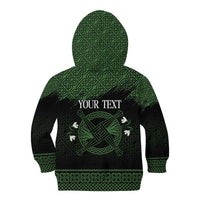 Personalized Imbolc Blessed Celtic Knot Kid Hoodie Brigids Cross Symbol - Wonder Print Shop