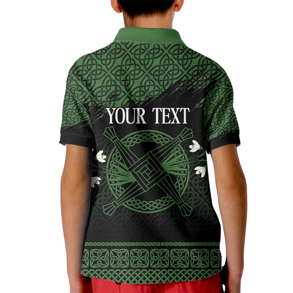 Personalized Imbolc Blessed Celtic Knot Kid Polo Shirt Brigids Cross Symbol - Wonder Print Shop