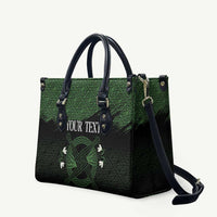 Personalized Imbolc Blessed Celtic Knot Leather Bag Brigids Cross Symbol - Wonder Print Shop
