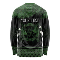 Personalized Imbolc Blessed Celtic Knot Long Sleeve Shirt Brigids Cross Symbol - Wonder Print Shop