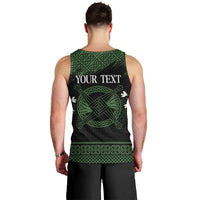 Personalized Imbolc Blessed Celtic Knot Men Tank Top Brigids Cross Symbol - Wonder Print Shop