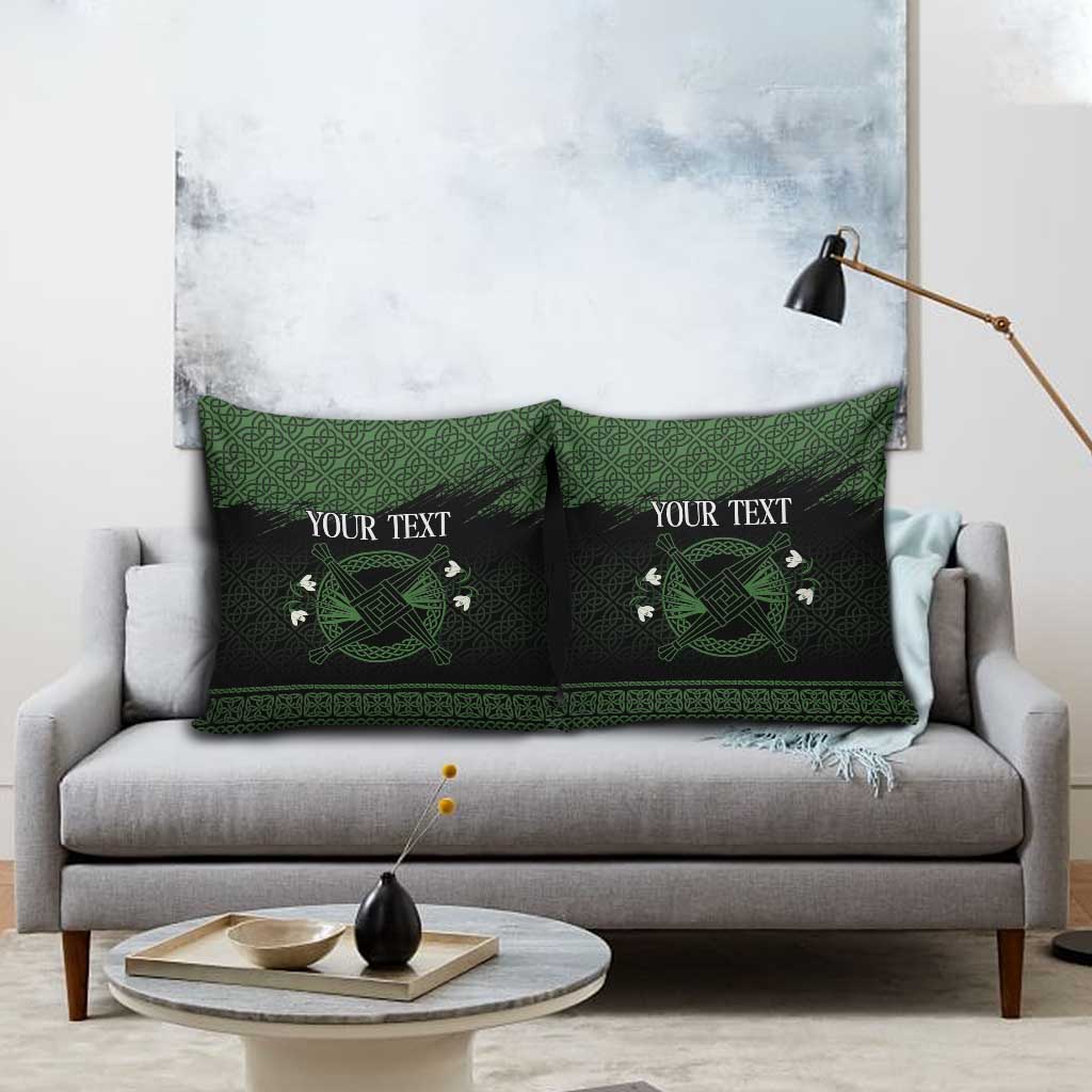 Personalized Imbolc Blessed Celtic Knot Pillow Cover Brigids Cross Symbol - Wonder Print Shop