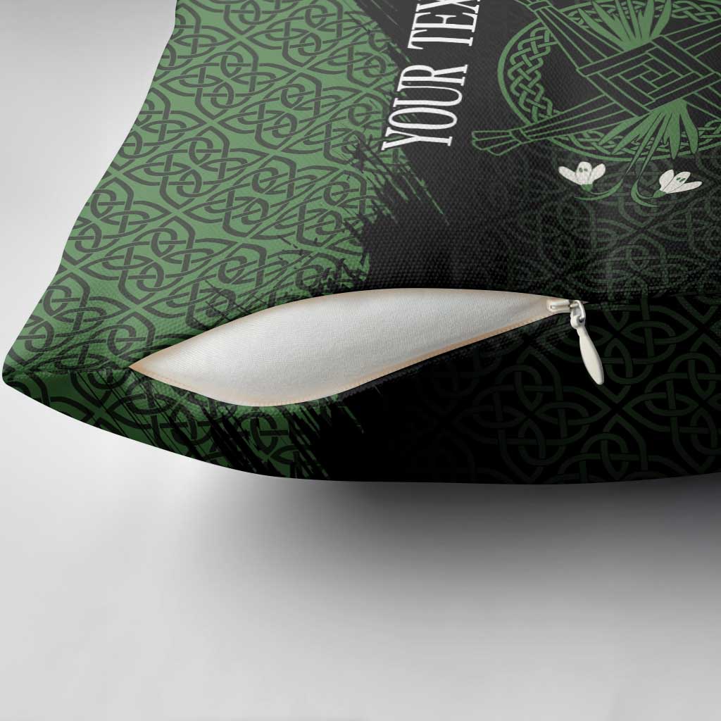 Personalized Imbolc Blessed Celtic Knot Pillow Cover Brigids Cross Symbol - Wonder Print Shop