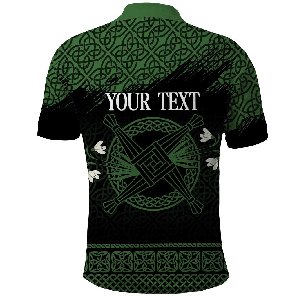 Personalized Imbolc Blessed Celtic Knot Polo Shirt Brigids Cross Symbol - Wonder Print Shop