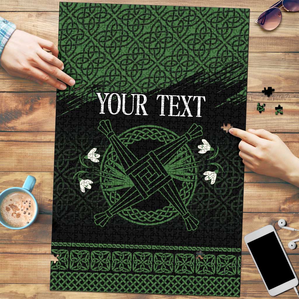 Personalized Imbolc Blessed Celtic Knot Puzzle Brigids Cross Symbol - Wonder Print Shop