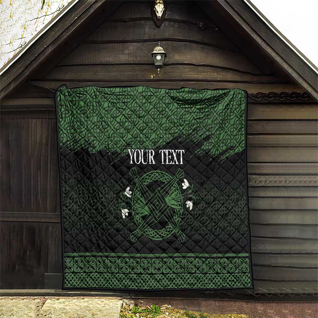 Personalized Imbolc Blessed Celtic Knot Quilt Brigids Cross Symbol - Wonder Print Shop