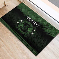 Personalized Imbolc Blessed Celtic Knot Rubber Doormat Brigids Cross Symbol - Wonder Print Shop