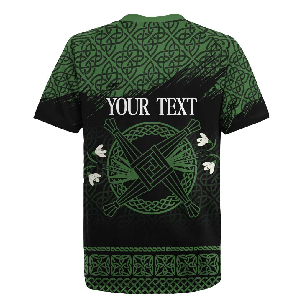Personalized Imbolc Blessed Celtic Knot Rugby Jersey Brigids Cross Symbol - Wonder Print Shop