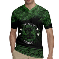 Personalized Imbolc Blessed Celtic Knot Rugby Jersey Brigids Cross Symbol - Wonder Print Shop