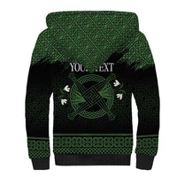 Personalized Imbolc Blessed Celtic Knot Sherpa Hoodie Brigids Cross Symbol - Wonder Print Shop