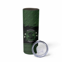 Personalized Imbolc Blessed Celtic Knot Skinny Tumbler Brigids Cross Symbol - Wonder Print Shop