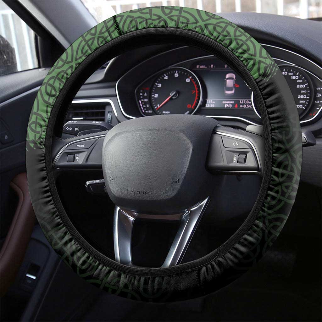 Imbolc Blessed Celtic Knot Steering Wheel Cover Brigids Cross Symbol - Wonder Print Shop