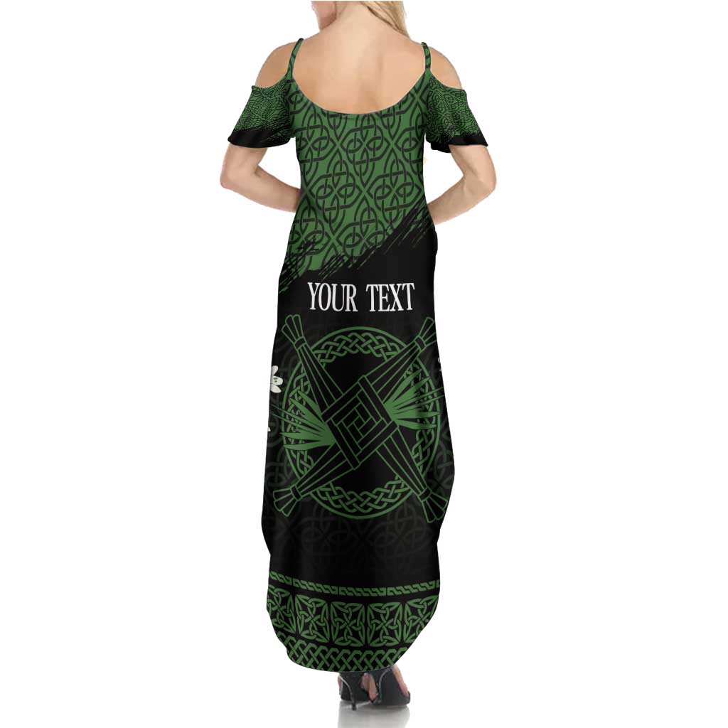 Personalized Imbolc Blessed Celtic Knot Summer Maxi Dress Brigids Cross Symbol - Wonder Print Shop