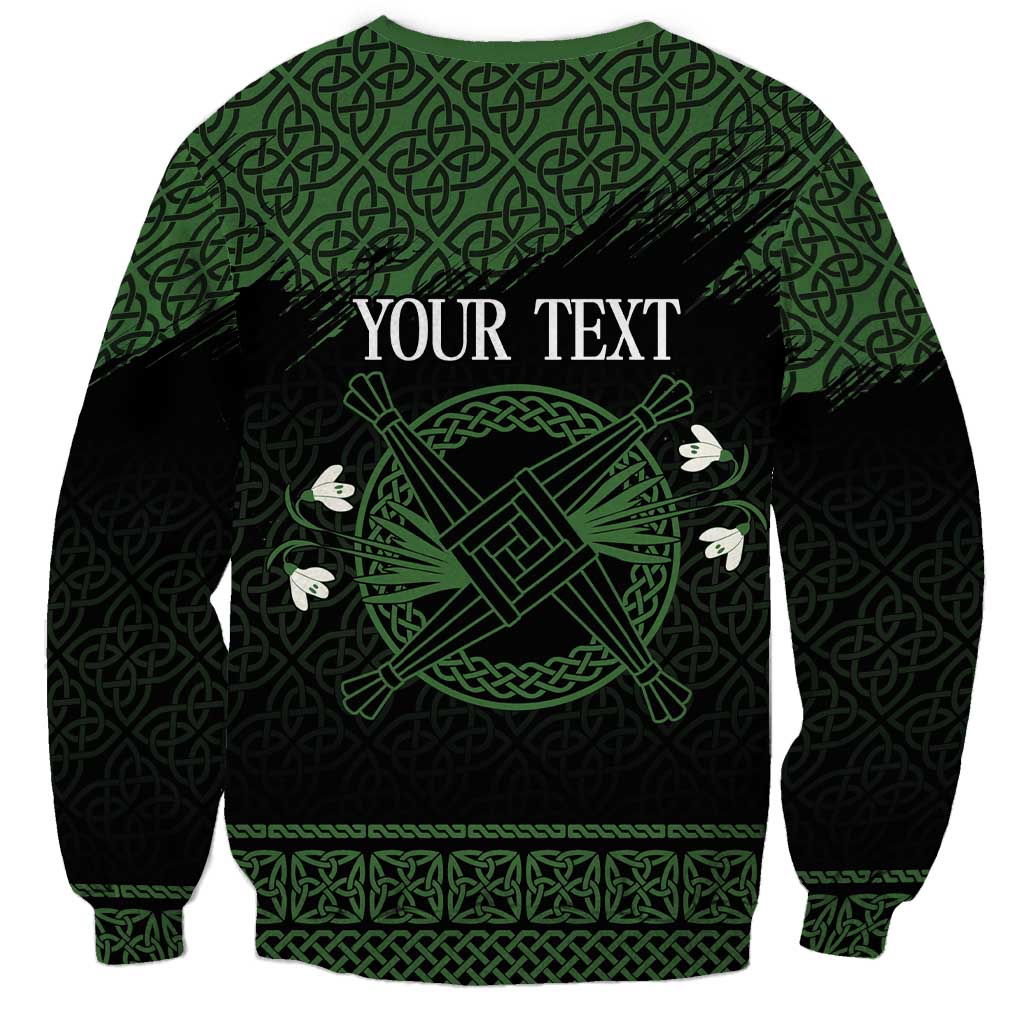 Personalized Imbolc Blessed Celtic Knot Sweatshirt Brigids Cross Symbol - Wonder Print Shop