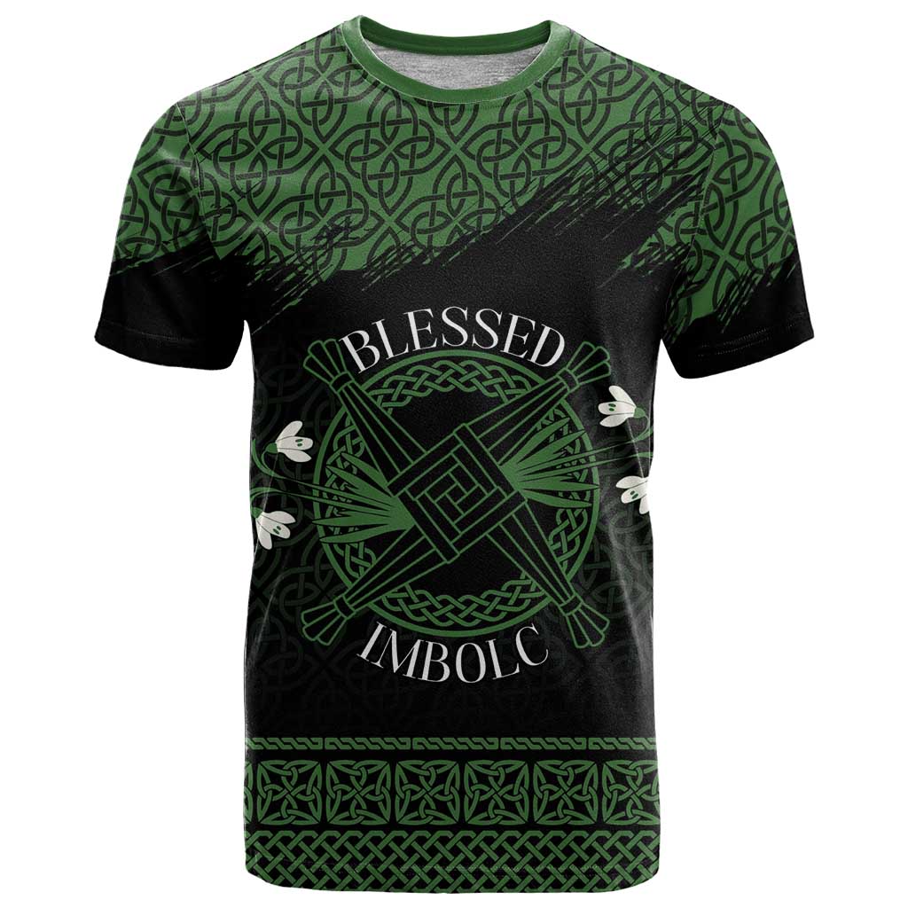 Personalized Imbolc Blessed Celtic Knot T Shirt Brigids Cross Symbol - Wonder Print Shop