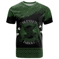 Personalized Imbolc Blessed Celtic Knot T Shirt Brigids Cross Symbol - Wonder Print Shop