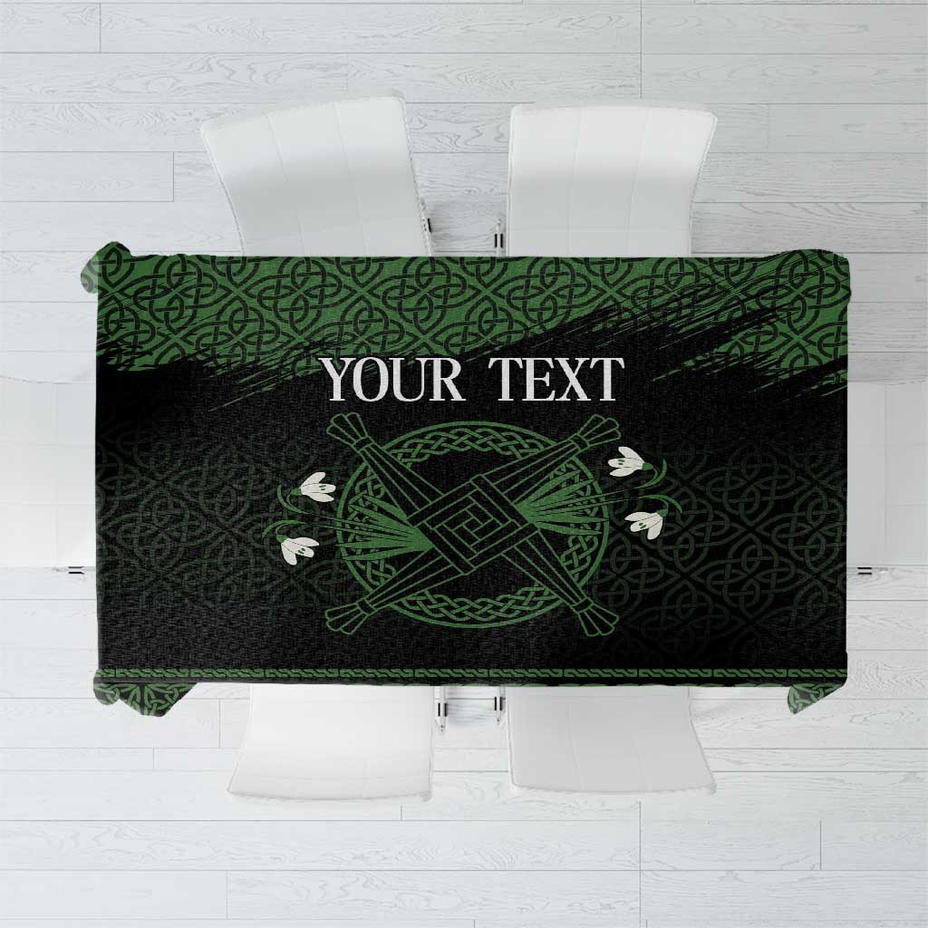 Personalized Imbolc Blessed Celtic Knot Tablecloth Brigids Cross Symbol - Wonder Print Shop