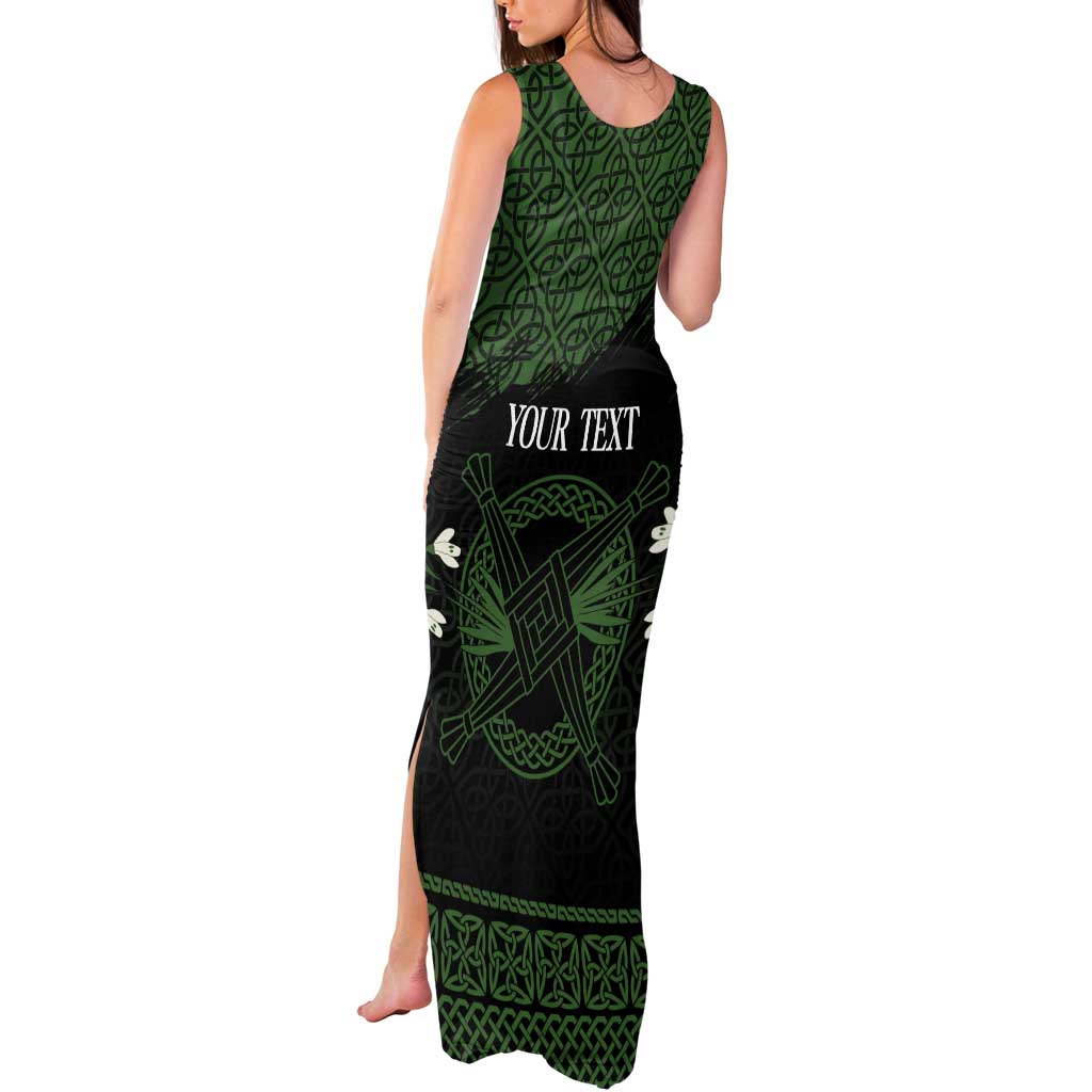 Personalized Imbolc Blessed Celtic Knot Tank Maxi Dress Brigids Cross Symbol - Wonder Print Shop
