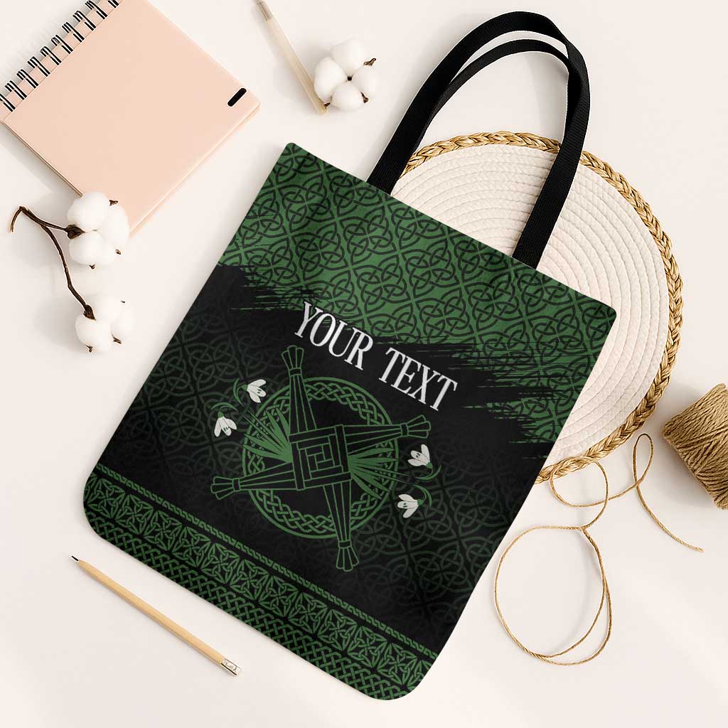 Personalized Imbolc Blessed Celtic Knot Tote Bag Brigids Cross Symbol - Wonder Print Shop