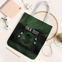 Personalized Imbolc Blessed Celtic Knot Tote Bag Brigids Cross Symbol - Wonder Print Shop