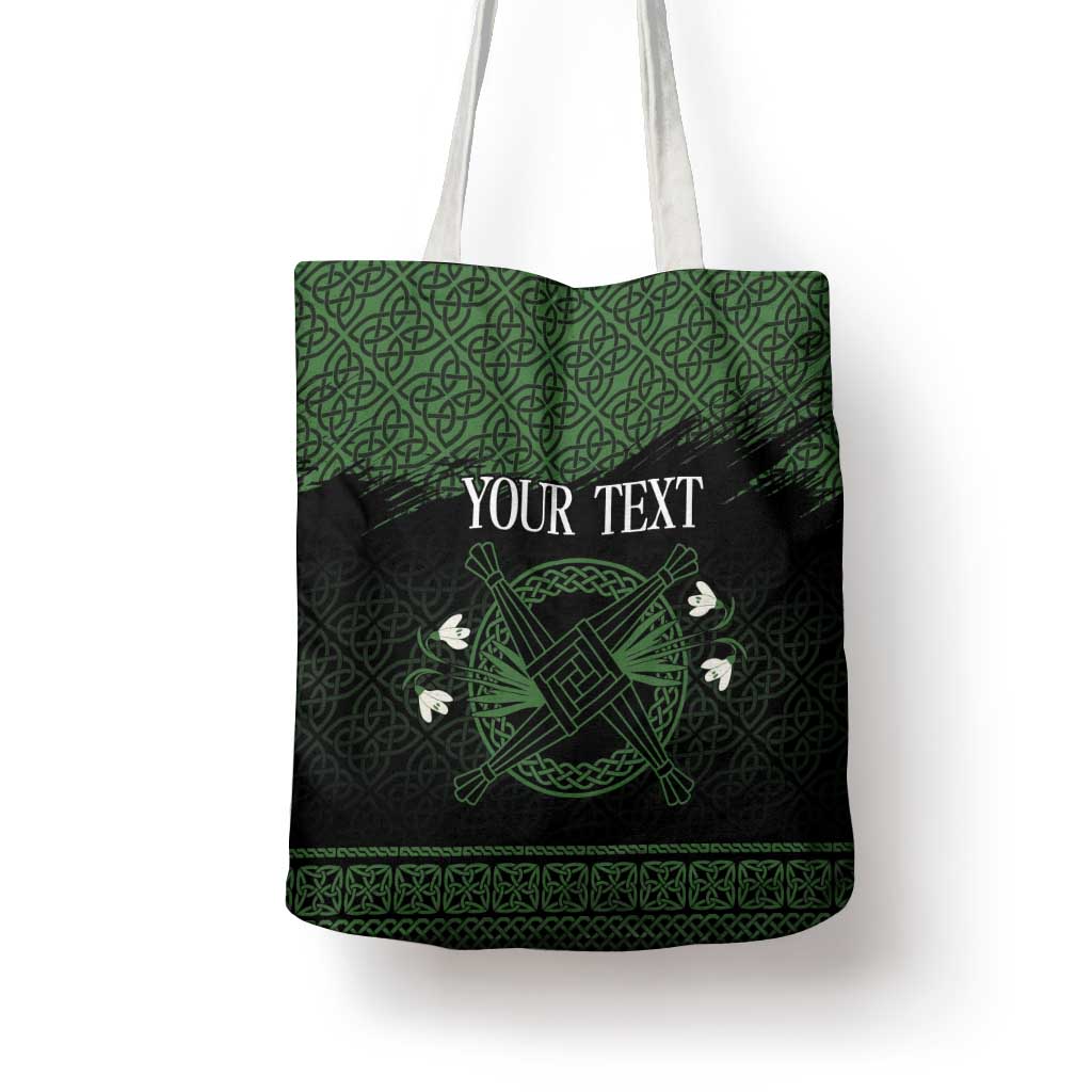 Personalized Imbolc Blessed Celtic Knot Tote Bag Brigids Cross Symbol - Wonder Print Shop