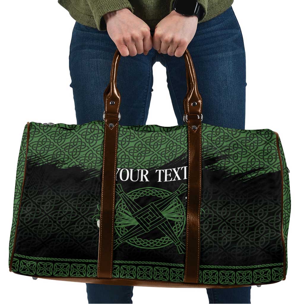 Personalized Imbolc Blessed Celtic Knot Travel Bag Brigids Cross Symbol - Wonder Print Shop