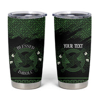 Personalized Imbolc Blessed Celtic Knot Tumbler Cup Brigids Cross Symbol - Wonder Print Shop