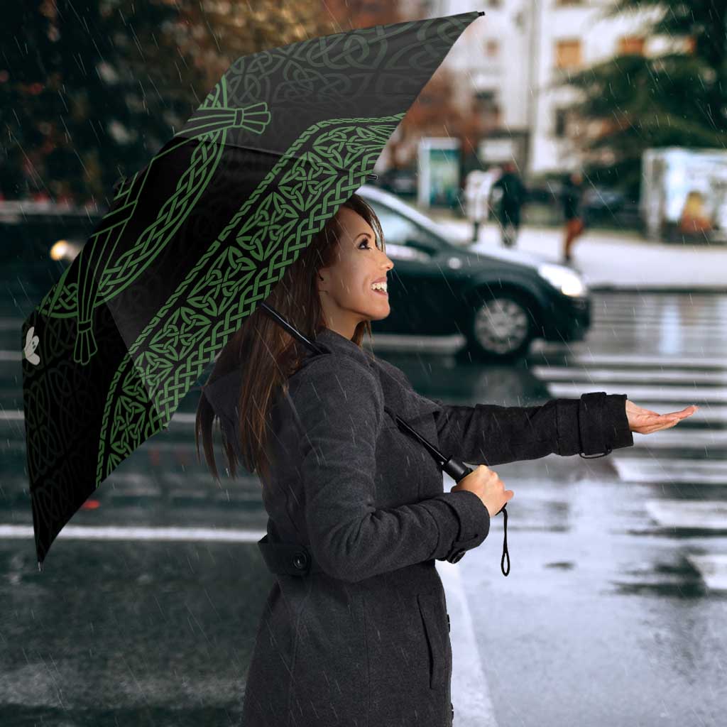 Personalized Imbolc Blessed Celtic Knot Umbrella Brigids Cross Symbol - Wonder Print Shop