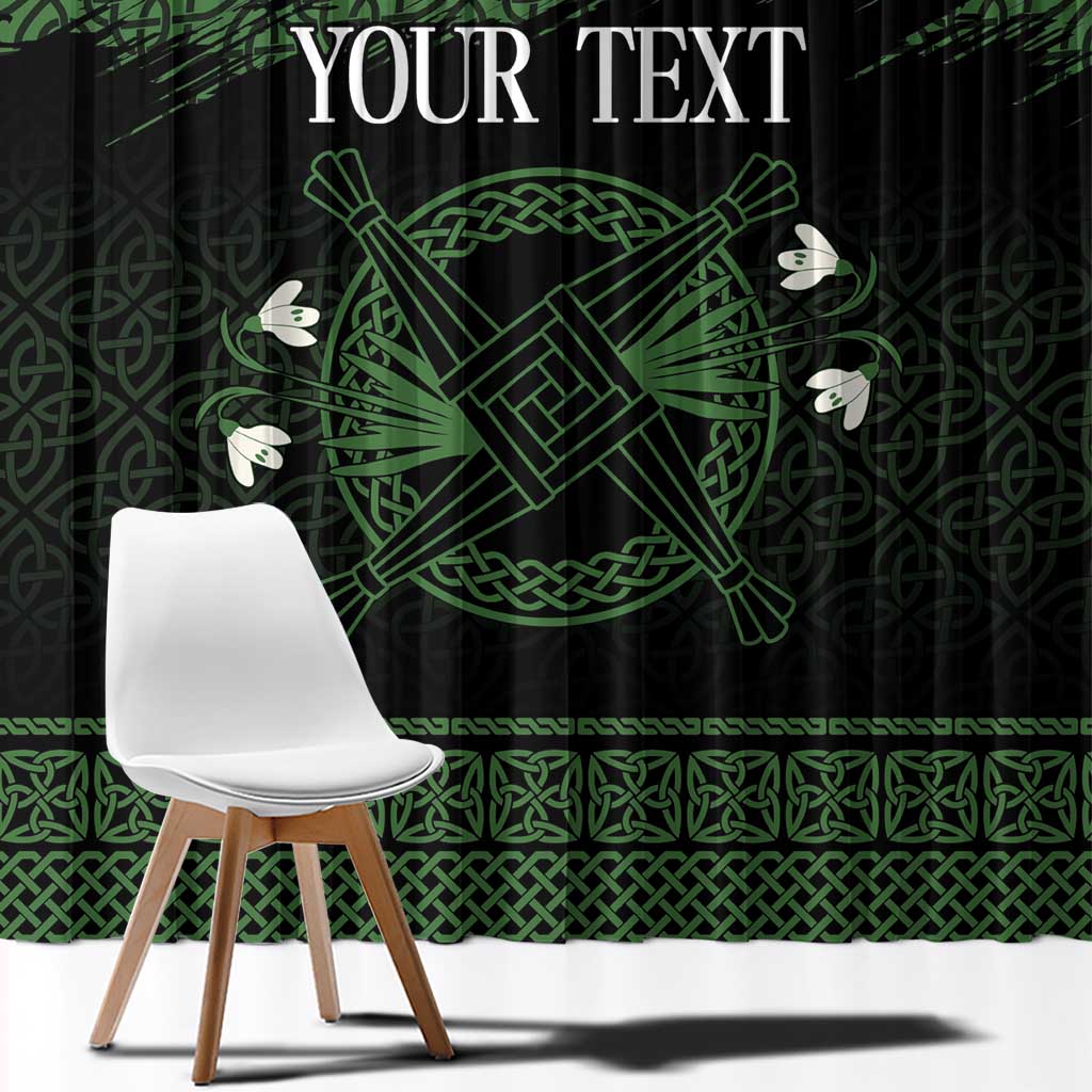 Personalized Imbolc Blessed Celtic Knot Window Curtain Brigids Cross Symbol - Wonder Print Shop
