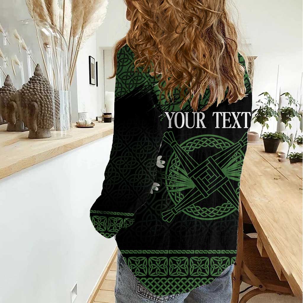 Personalized Imbolc Blessed Celtic Knot Women Casual Shirt Brigids Cross Symbol - Wonder Print Shop