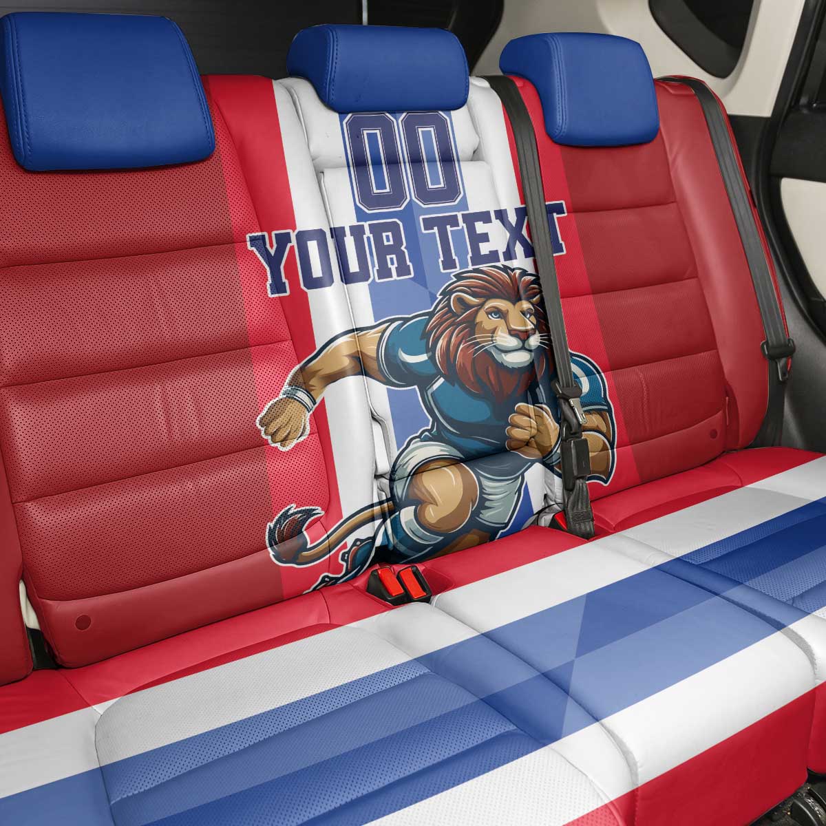 Custom Norway Football Back Car Seat Cover The Lions Champion 2024 - Wonder Print Shop