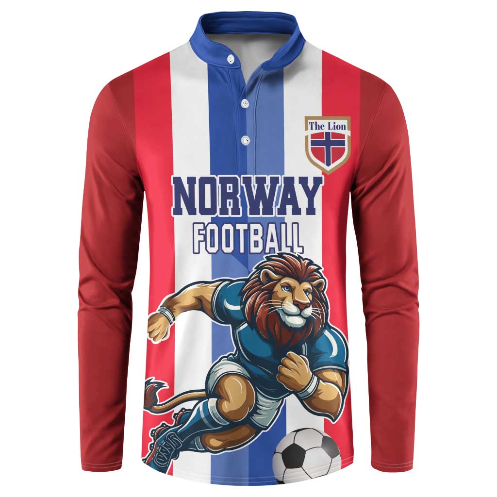 Custom Norway Football Button Sweatshirt The Lions Champion 2024 - Wonder Print Shop