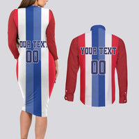 Custom Norway Football Couples Matching Long Sleeve Bodycon Dress and Long Sleeve Button Shirt The Lions Champion 2024 - Wonder Print Shop