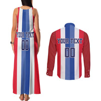 Custom Norway Football Couples Matching Tank Maxi Dress and Long Sleeve Button Shirt The Lions Champion 2024 - Wonder Print Shop