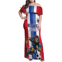 Custom Norway Football Family Matching Off Shoulder Maxi Dress and Hawaiian Shirt The Lions Champion 2024 - Wonder Print Shop