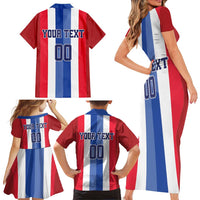 Custom Norway Football Family Matching Short Sleeve Bodycon Dress and Hawaiian Shirt The Lions Champion 2024 - Wonder Print Shop
