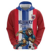 Custom Norway Football Hoodie The Lions Champion 2024 - Wonder Print Shop