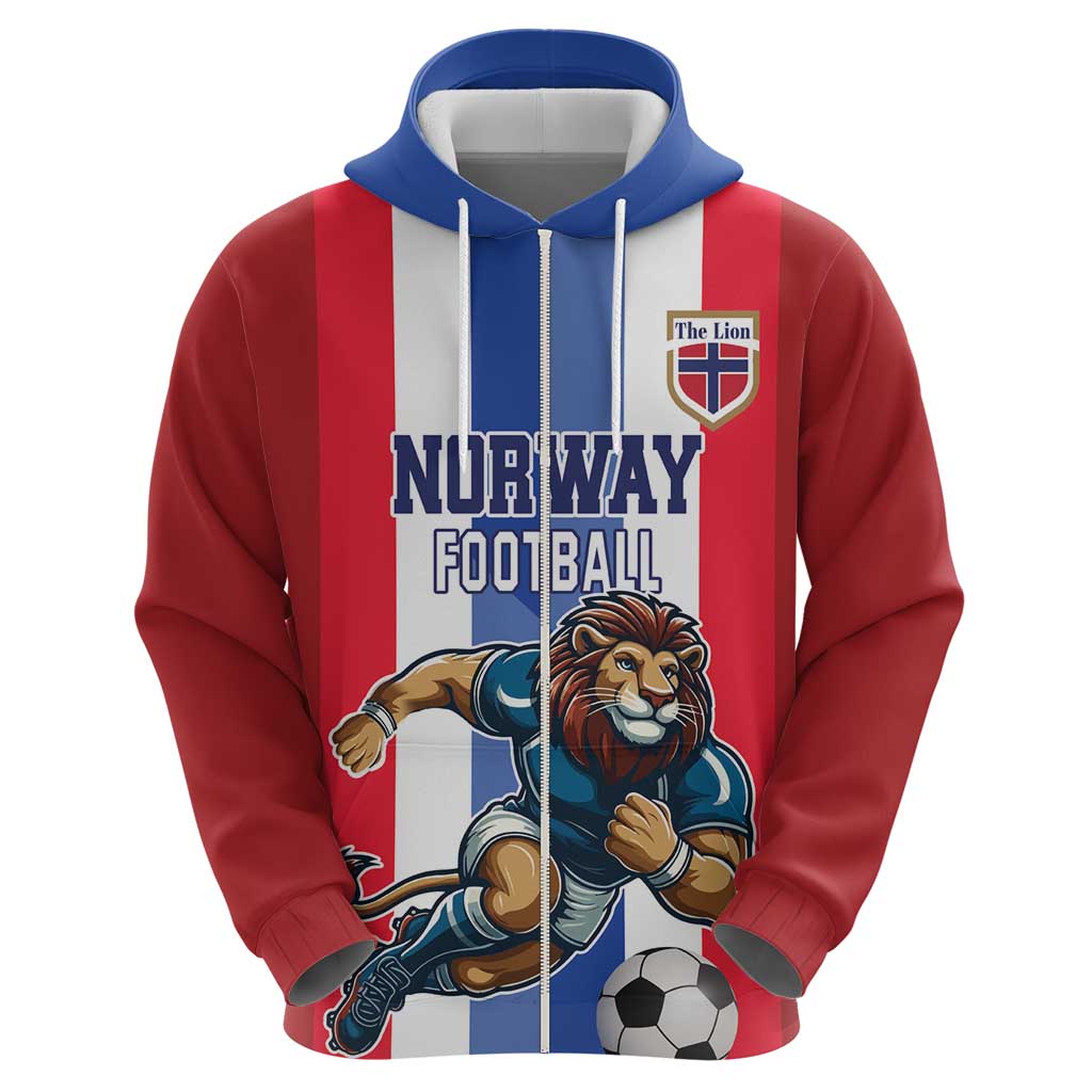 Custom Norway Football Hoodie The Lions Champion 2024 - Wonder Print Shop