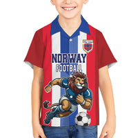 Custom Norway Football Kid Hawaiian Shirt The Lions Champion 2024 - Wonder Print Shop