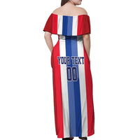 Custom Norway Football Off Shoulder Maxi Dress The Lions Champion 2024 - Wonder Print Shop