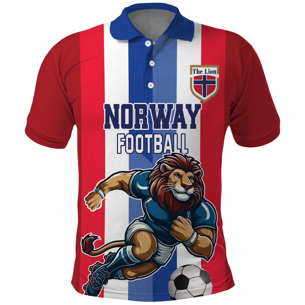 Custom Norway Football Polo Shirt The Lions Champion 2024 - Wonder Print Shop