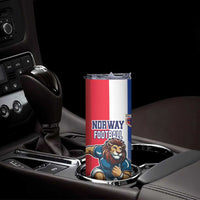 Custom Norway Football Skinny Tumbler The Lions Champion 2024 - Wonder Print Shop