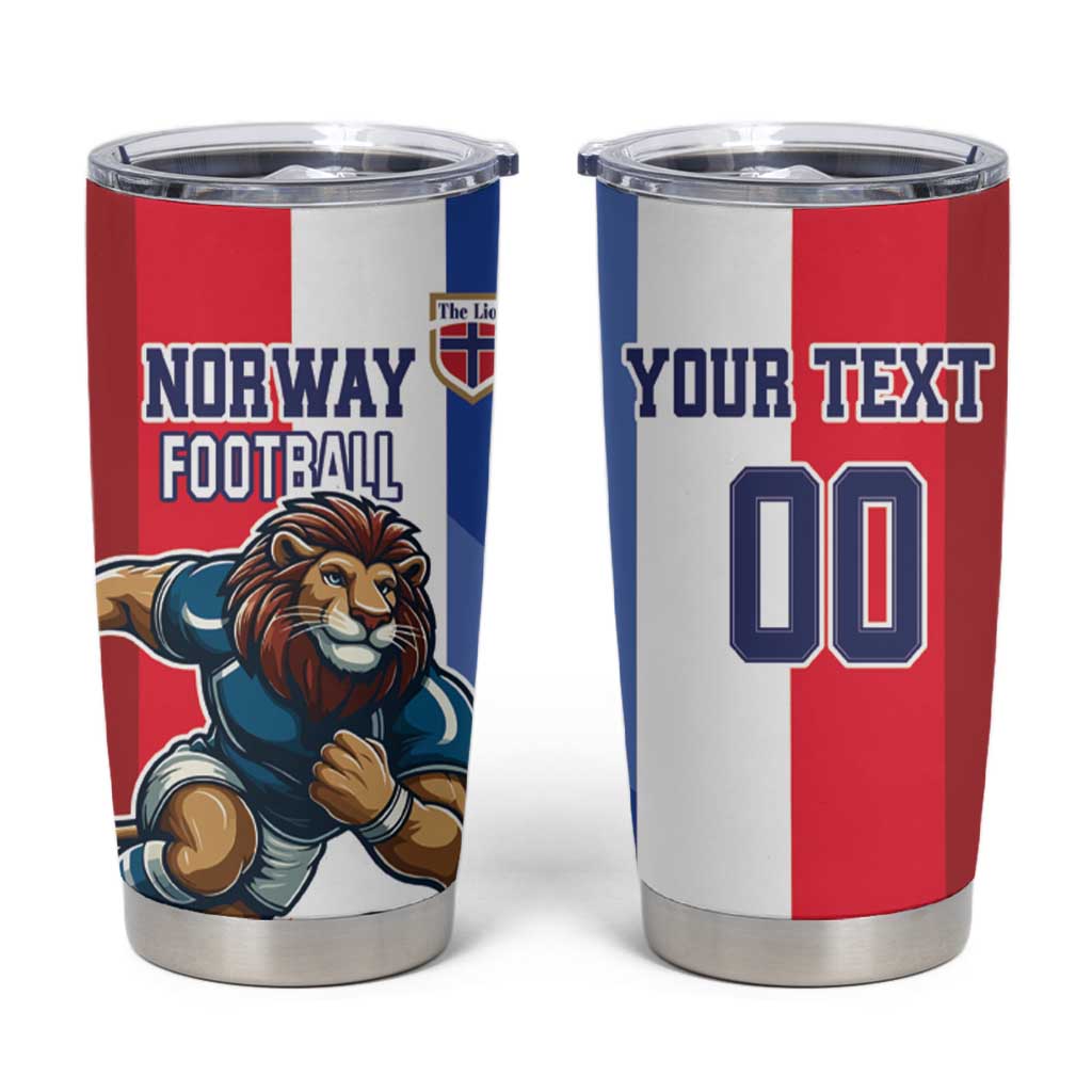 Custom Norway Football Tumbler Cup The Lions Champion 2024 - Wonder Print Shop