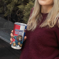 Custom Norway Football Tumbler Cup The Lions Champion 2024 - Wonder Print Shop