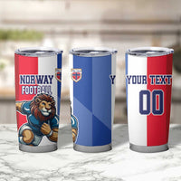 Custom Norway Football Tumbler Cup The Lions Champion 2024 - Wonder Print Shop