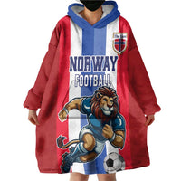 Custom Norway Football Wearable Blanket Hoodie The Lions Champion 2024 - Wonder Print Shop