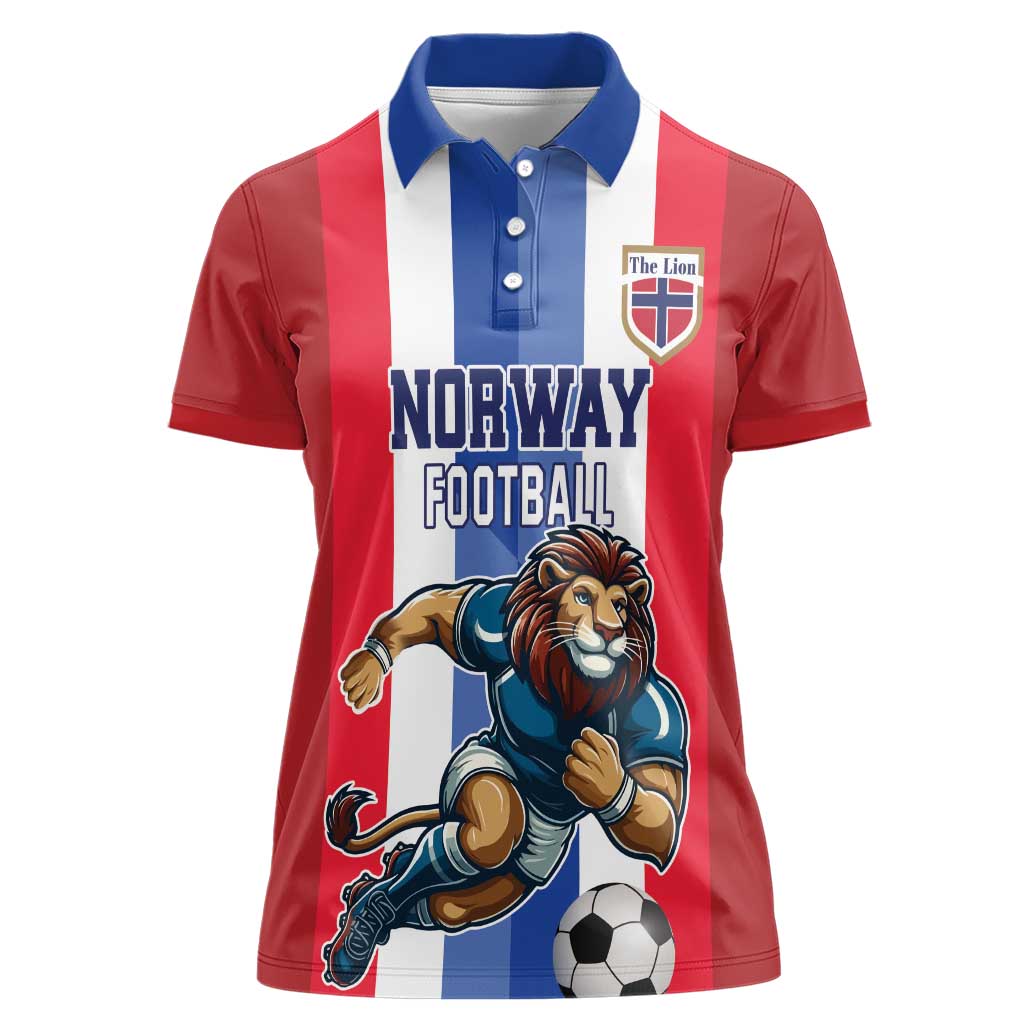 Custom Norway Football Women Polo Shirt The Lions Champion 2024 - Wonder Print Shop
